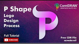 P Alphabet Logo Design Process | CorelDraw Tutorial in Hindi | Simplified Tuts