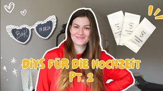 Hochzeitsdiys Pt . 2 *Sonnenbrillen, Freudentränen & meine DIY-Box*