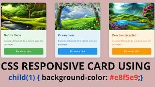 Create Responsive CSS Cards with Hover Effects using Flexbox | HTML CSS3 Tutorial 2024