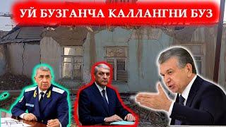 Халқ норози: Президентни яна ёмон кўрсатишди Тошкентда яна снос ким жавоб беради.