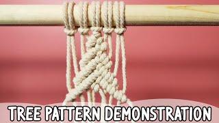 How to Make Macrame Tree Demonstration