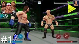 WWE Mayhem | Gameplay Walkthrough | Part 1 | Season 1,2 (iOS, Android)