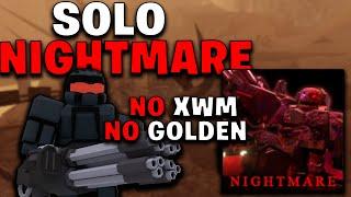 Solo Nightmare Chapter 3 without Endgame Towers - Tower Defense X