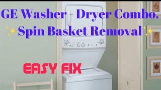  GE WASHER - DRYER COMBO - Spin Basket Access 