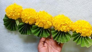 very simple and easy decoration for festivals time/5 minutes craft/Banana leaf decoration