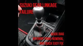 Suzuki Swift Gear Linkage Failure Diagnostic and Repair #suzukiswiftsport #zc32s #suzukiswift