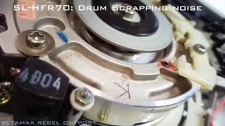 Beta hi-fi ready SL-HFR70 drum scrapping noise Betamax Rotary Transformer issues Oct 2022