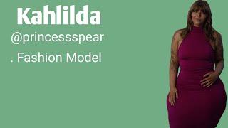 Kahlilda Biography, Wiki, Plussize Curvy Model, Fashion Model, Lifestyle, Facts