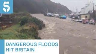 Torrential rain brings floods across Britain | 5 News