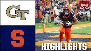 Syracuse Orange vs. Georgia Tech Yellow Jackets | Full Game Highlights | ESPN College Football