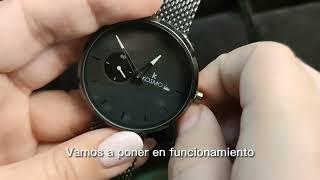 Reloj minimalista Kosmo K3933G con correa de malla