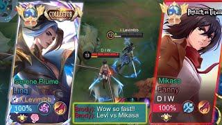 LING VS PRO FANNY!! | LING LEVIMLBB VS FANNY MIKASA (INTENSE MATCH) | WHO WILL WIN?! - MLBB