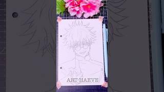 Gojo Satoru drawing Jujutsu Kaisen #shorts #drawing #anime