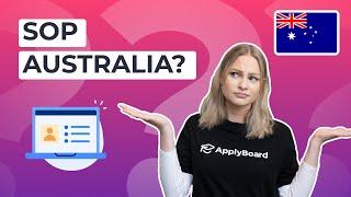 How to write a SOP – Your Australian Student Visa 