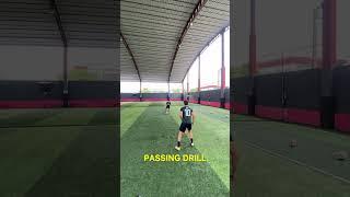 Passing Drill ️ #footballdrill #footballtraining