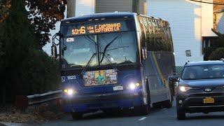 NYCT Bus: 2021 Prevost X3-45 #1623 on the SIM6 at Hylan Blvd and Montreal Avenue