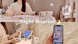 Night Routine早寝早起きする平日ナイトルーティン｜日々の自分磨きとセルフケアの習慣