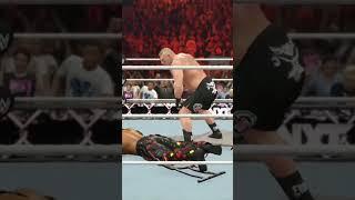 Brock Lesnar delivers Superplex from ring top and F5 to Boogeyman #wwe #wwe2k24 #gaming #gameplay