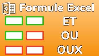 Excel - Formules ET OU OUX - Conditions complexes-  Docteur Excel