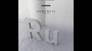 Customizing Concrete Lettering