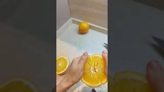 How to cut an orange easily #lifehack  #satisfying #asmr #cooking #orange
