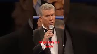 Micheal Buffer the legendary boxing ring announcer