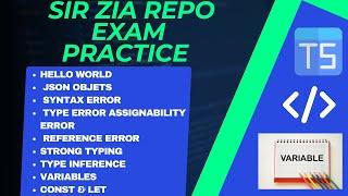 Sir Zia Repo | Step 00- 02 | JSONS| Errors| Variables