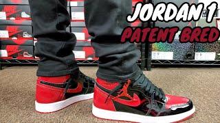 AIR JORDAN 1 PATENT BRED REVIEW & ON FEET