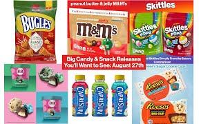 Huge New Candy and Snack Releases from M&M's, Skittles, Reese's, and More: August 27th #snacks #food