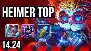 HEIMERDINGER vs SION (TOP) | 6 solo kills, Rank 14 Heimer | NA Master | 14.24