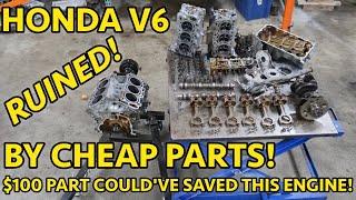 11-17 Honda Odyssey Failed J35Z8 Engine Teardown. Cheap Parts Can Cost MORE!