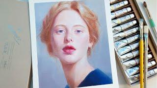 [Review] 홀베인베르네 기초유화 페인팅오일 붓관리 (Holbein Vernet 12 colors) | semorim