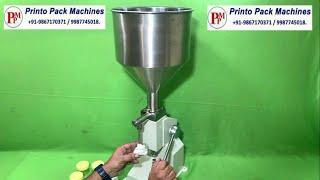 Manual paste filling machine | Low cost paste filling machine | Cream filling machine | Paste filler