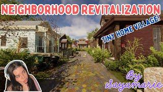 House Flipper 2 - Neighborhood Revitalization by Sayamarie! - (Speedbuild, ASMR, Tiny Home modbuild)