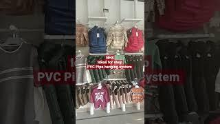 PVC Pipe hanging system new style for shop display fitting garment clothes hanging system