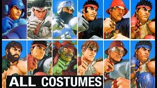 RYU All SKINS Costumes Street Fighter 5 - SFV