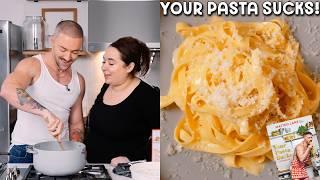 Liza Treyger Learns How Italians Really Make Alfredo | Your Pasta Sucks with Matteo Lane