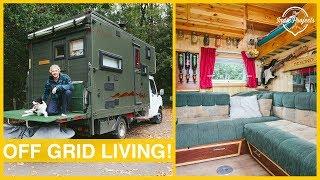 His Luton Box Van Conversion is BEAUTIFUL! Van Tour