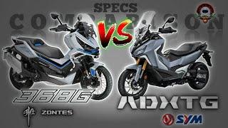 ZONTES 368G vs SYM ADXTG 400 SPECS COMPARISON