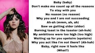 Selena Gomez - Rare (lyrics)