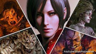 Resident Evil 6 - All Bosses With Cutscenes (All Campaigns) [2K 60FPS]