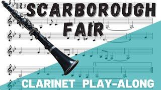 Scarborough Fair for Solo Clarinet. Play-Along/Backing Track. Free Music!