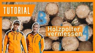 Tobi & Flori erklären: Holzvermessung Polter I Wie vermesse ich einen Holzpolter? #Tutorial