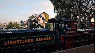 Disneyland Railroad last ride August 4 (PART 1) Main Street USA to New Orleans Square filmed in 4k