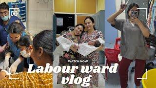 Labour ward posting vlog | Medical college internship | Normal Delivery  ‍️