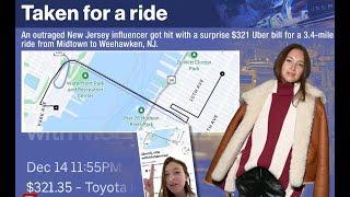 Influencer & rider on Uber charged $321 for a 3 mile ride. How much of that did the driver receive?