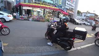 udako eguraldia Korea motozikleta bidaiatzeko pilotuaKorea Delivery Delivery Seul Gangnam Style