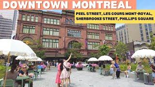 Montreal Downtown Walk Tour 2024: Explore the City's Vibrant Heart [4K]