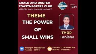 ️THE POWER OF SMALL WINS ️| TMOD TANISHA | Meeting NO.171