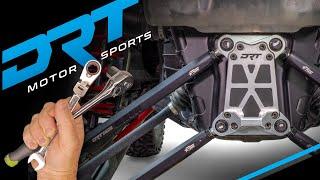 DRT Motorsports Polaris PRO R / Turbo R Hex Radius Rods and 3-Piece Radius Rod Plate installation.